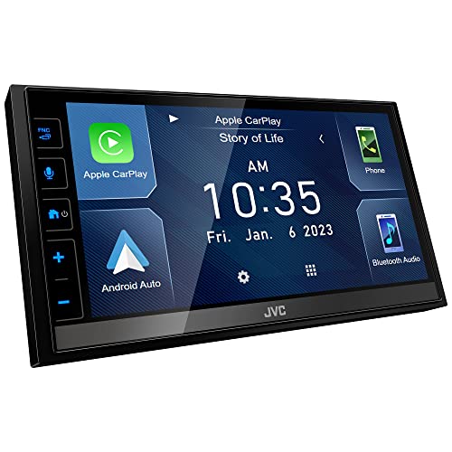 JVC KW-M780BT Apple CarPlay Android Auto Digital Media Player, Double Din, 6.8 Inch LCD Touchscreen, AM/FM, Bluetooth, MP3 Player, USB Port, iDatalink Maestro, SiriusXM, Class D Amp, Car Radio JVC KW-M780BT Apple CarPlay Android Auto Digital Media Player, Double Din, 6.8 Inch LCD Touchscreen, AM/FM, Bluetooth, MP3 Player, USB Port, iDatalink Maestro, SiriusXM, Class D Amp, Car Radio
